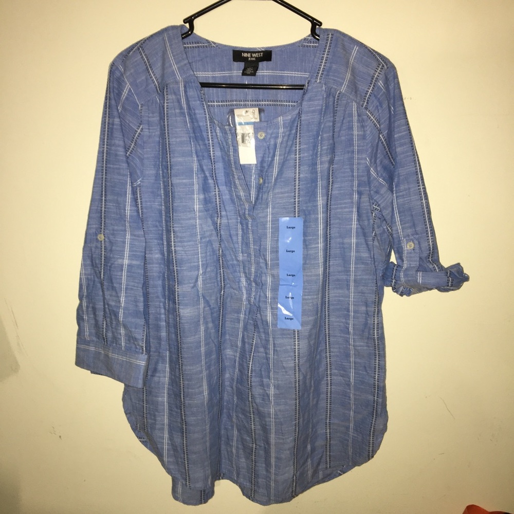 Nine West Shirt Blouse Top